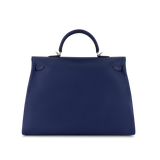 Kelly Voyage 50 — Blue Sapphire Togo Leather