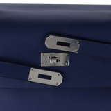 Kelly Voyage 50 — Blue Sapphire Togo Leather