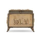 19th Century Carved Resin Bronze Box
