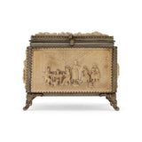 19th Century Carved Resin Bronze Box