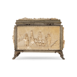 19th Century Carved Resin Bronze Box