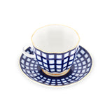 Pair of Russian Imperial Lomonosov Porcelain Cups