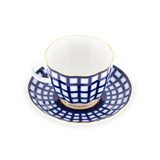 Pair of Russian Imperial Lomonosov Porcelain Cups