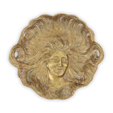 Cast Brass Art Nouveau Tray