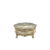 Vintage Velvet-Lined Keepsake Box