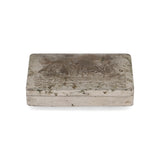 Engraved Silver-Plated Cigarette Case – Maritime Motif