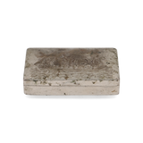 Engraved Silver-Plated Cigarette Case – Maritime Motif