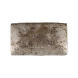 Engraved Silver-Plated Cigarette Case – Maritime Motif