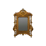 Vintage Gilded Neoclassical Table Mirror