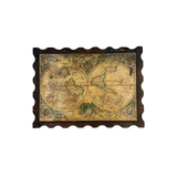 Vintage Hand-Carved "Old World" Wooden Keepsake Box